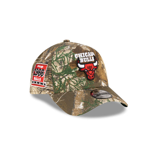 Chicago Bulls 1966-Present Hardwood Classics Realtree 9FORTY A-Frame Snapback Hat - New Era Cap