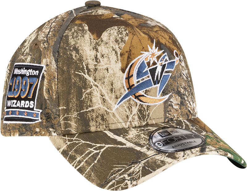 Washington Wizards 1997-2011 Hardwood Classics Realtree 9FORTY A-Frame Snapback Hat