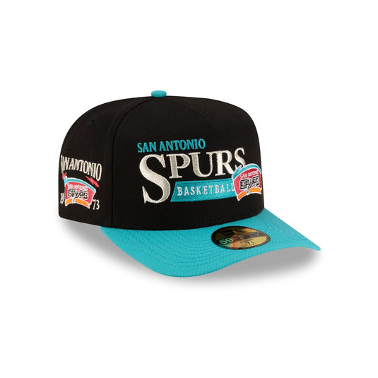 San Antonio Spurs 1989-2002 Hardwood Classics Liner 59FIFTY A-Frame Fitted Hat - New Era Cap