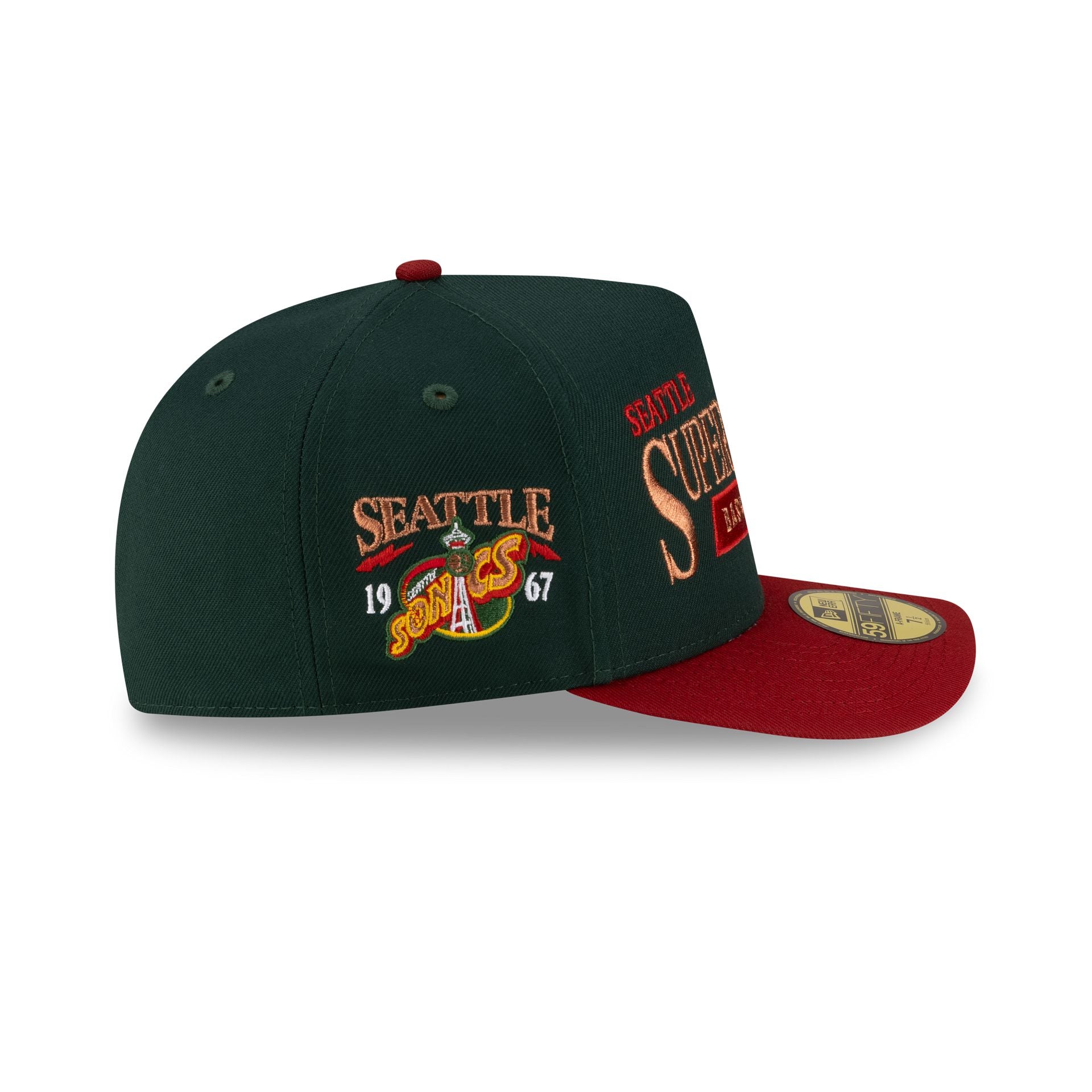 Seattle SuperSonics 1995-2001 Hardwood Classics Liner 59FIFTY A-Frame Fitted Hat
