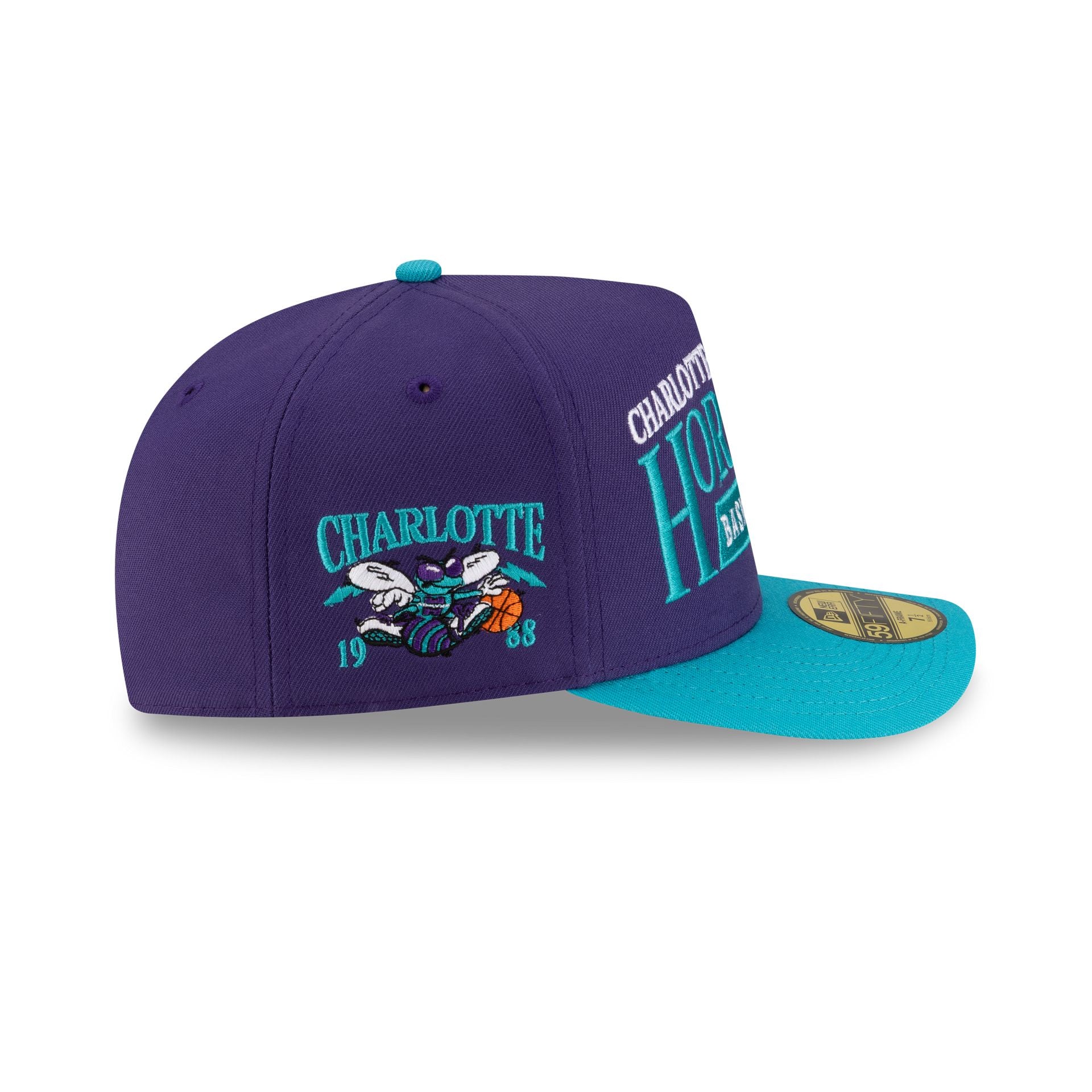 Charlotte Hornets 1988-2002 Hardwood Classics Liner 59FIFTY A-Frame Fitted Hat