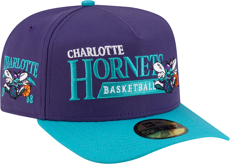 Charlotte Hornets 1988-2002 Hardwood Classics Liner 59FIFTY A-Frame Fitted Hat