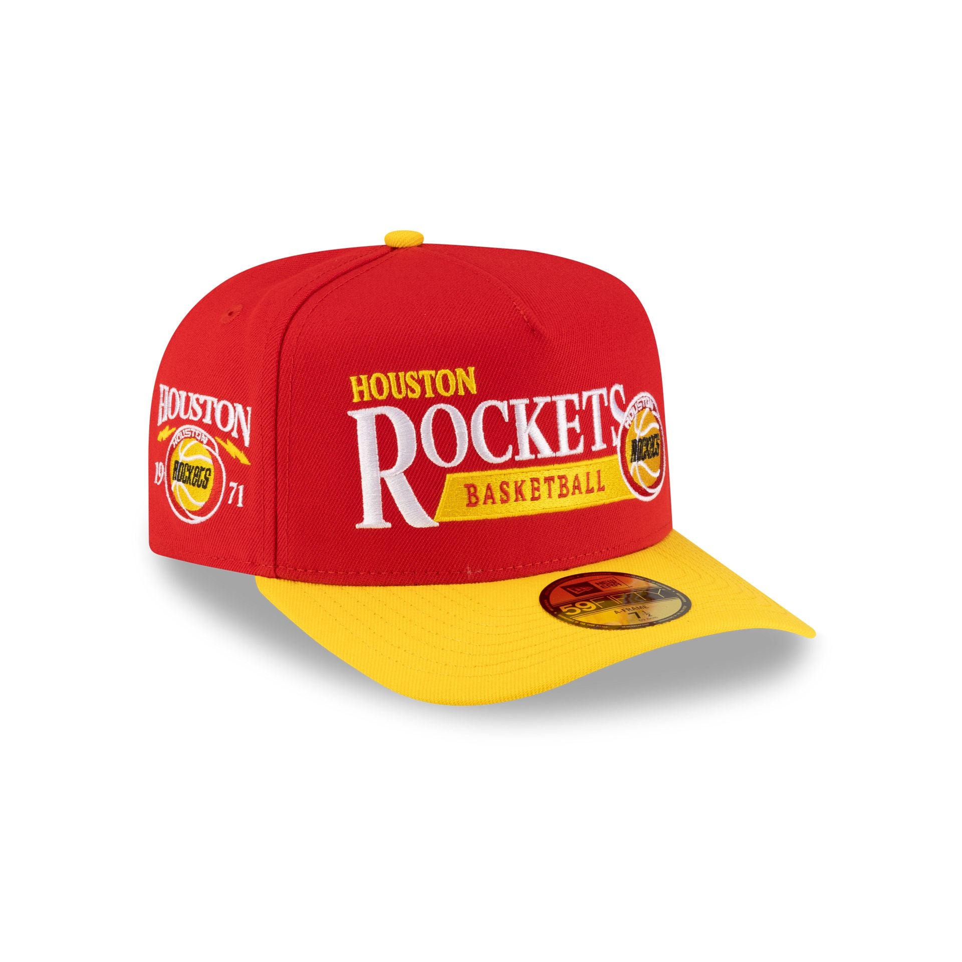 Houston Rockets 1972-1995 Hardwood Classics Liner 59FIFTY A-Frame Fitt ...