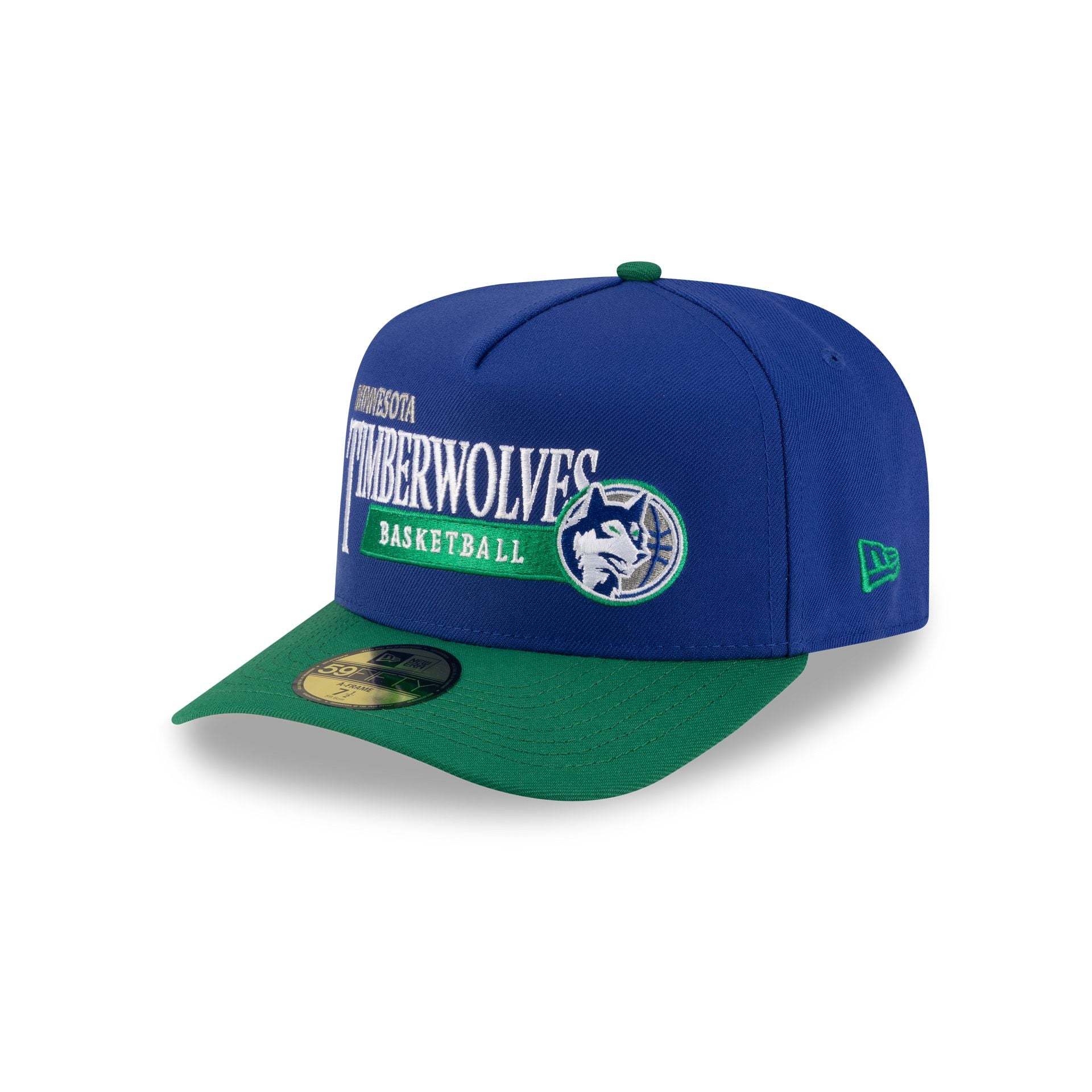 Minnesota Timberwolves 1989-1996 Hardwood Classics Liner 59FIFTY A-Frame Fitted Hat