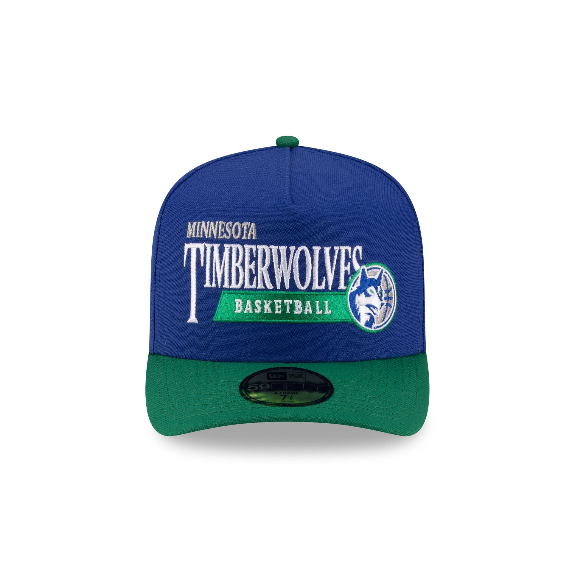 Minnesota Timberwolves 1989-1996 Hardwood Classics Liner 59FIFTY A-Frame Fitted Hat