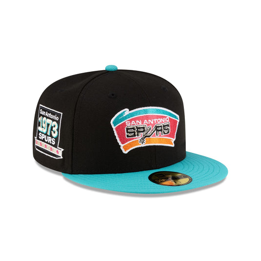 San Antonio Spurs 1989-2002 Hardwood Classics Black 59FIFTY Fitted Hat - New Era Cap