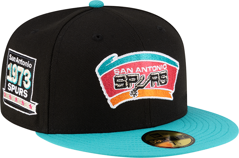 San Antonio Spurs 1989-2002 Hardwood Classics Black 59FIFTY Fitted Hat