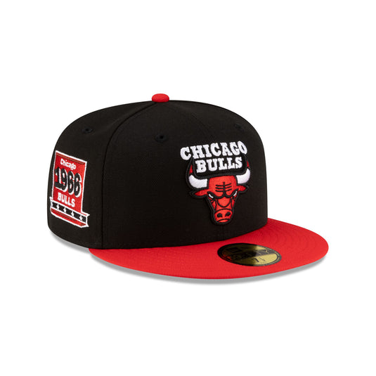 Chicago Bulls 1966-Present Hardwood Classics Black 59FIFTY Fitted Hat - New Era Cap