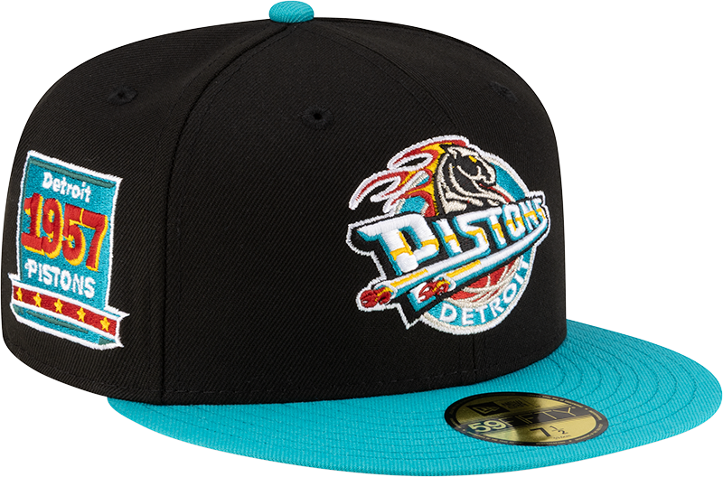 Detroit Pistons 1996-2001 Hardwood Classics Black 59FIFTY Fitted Hat