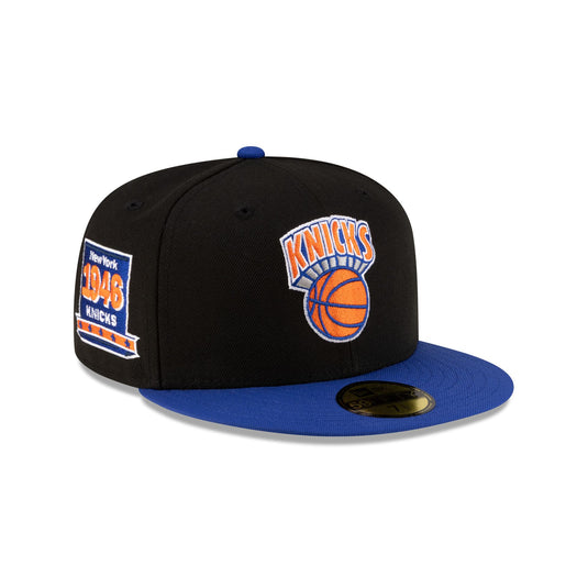 New York Knicks 1964-1992 Hardwood Classics Black 59FIFTY Fitted Hat - New Era Cap
