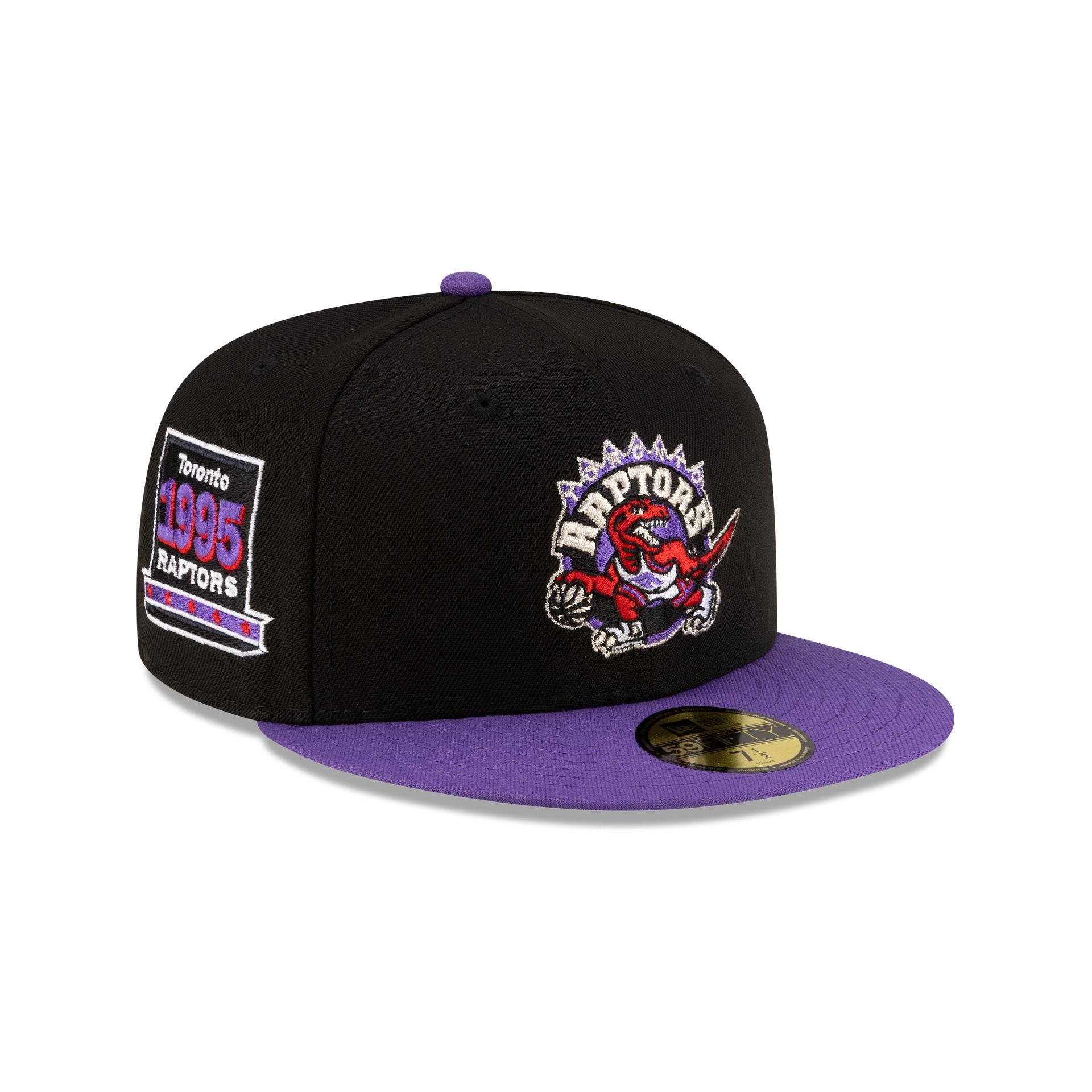 Toronto Raptors 1995-2008 Hardwood Classics Black 59FIFTY Fitted Hat ...