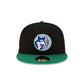 Minnesota Timberwolves 1989-1996 Hardwood Classics Black 59FIFTY Fitted Hat