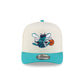 Charlotte Hornets 1988-2002 Hardwood Classics Express Chrome White 9FIFTY A-Frame Snapback Hat