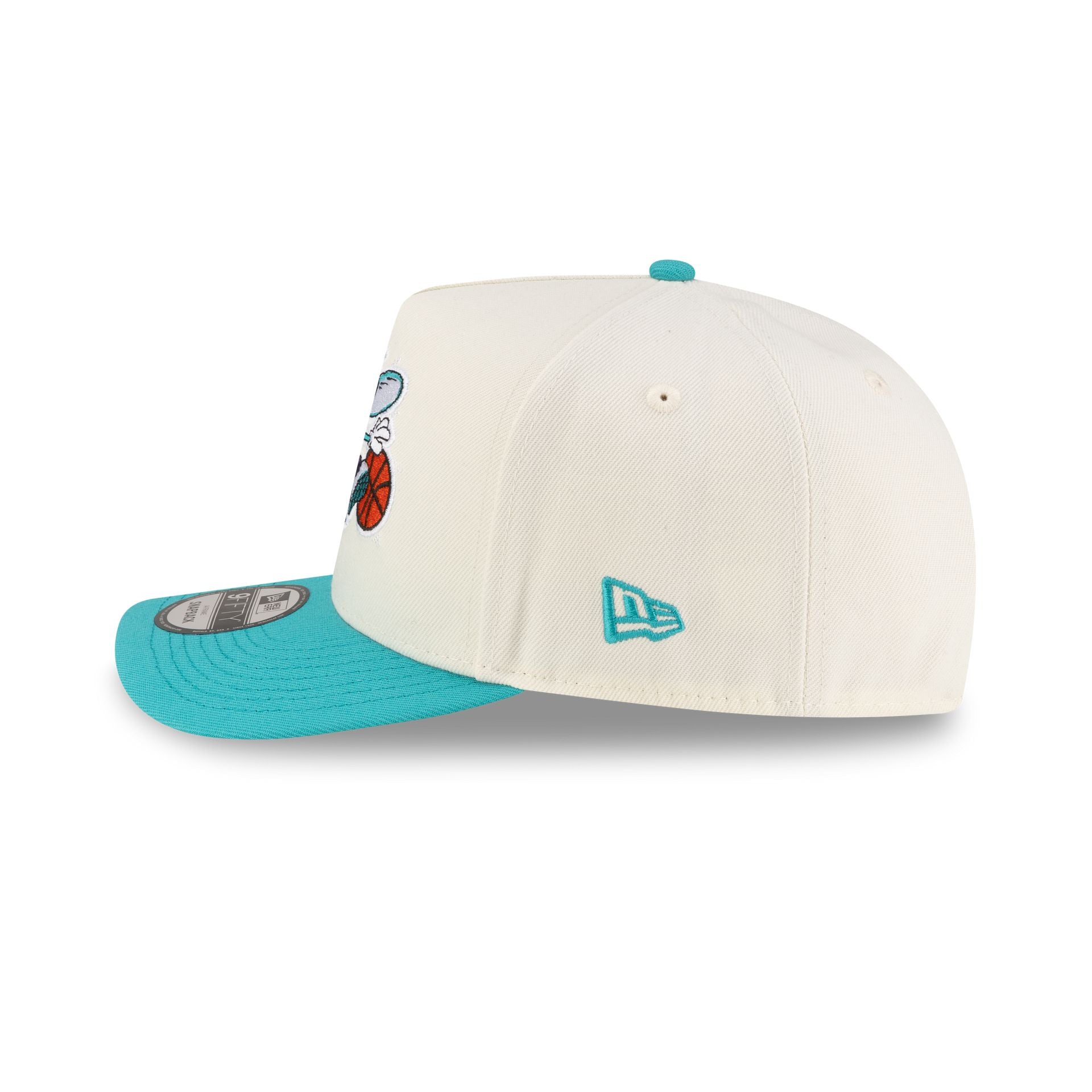 Charlotte Hornets 1988-2002 Hardwood Classics Express Chrome White 9FIFTY A-Frame Snapback Hat