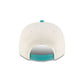 Charlotte Hornets 1988-2002 Hardwood Classics Express Chrome White 9FIFTY A-Frame Snapback Hat