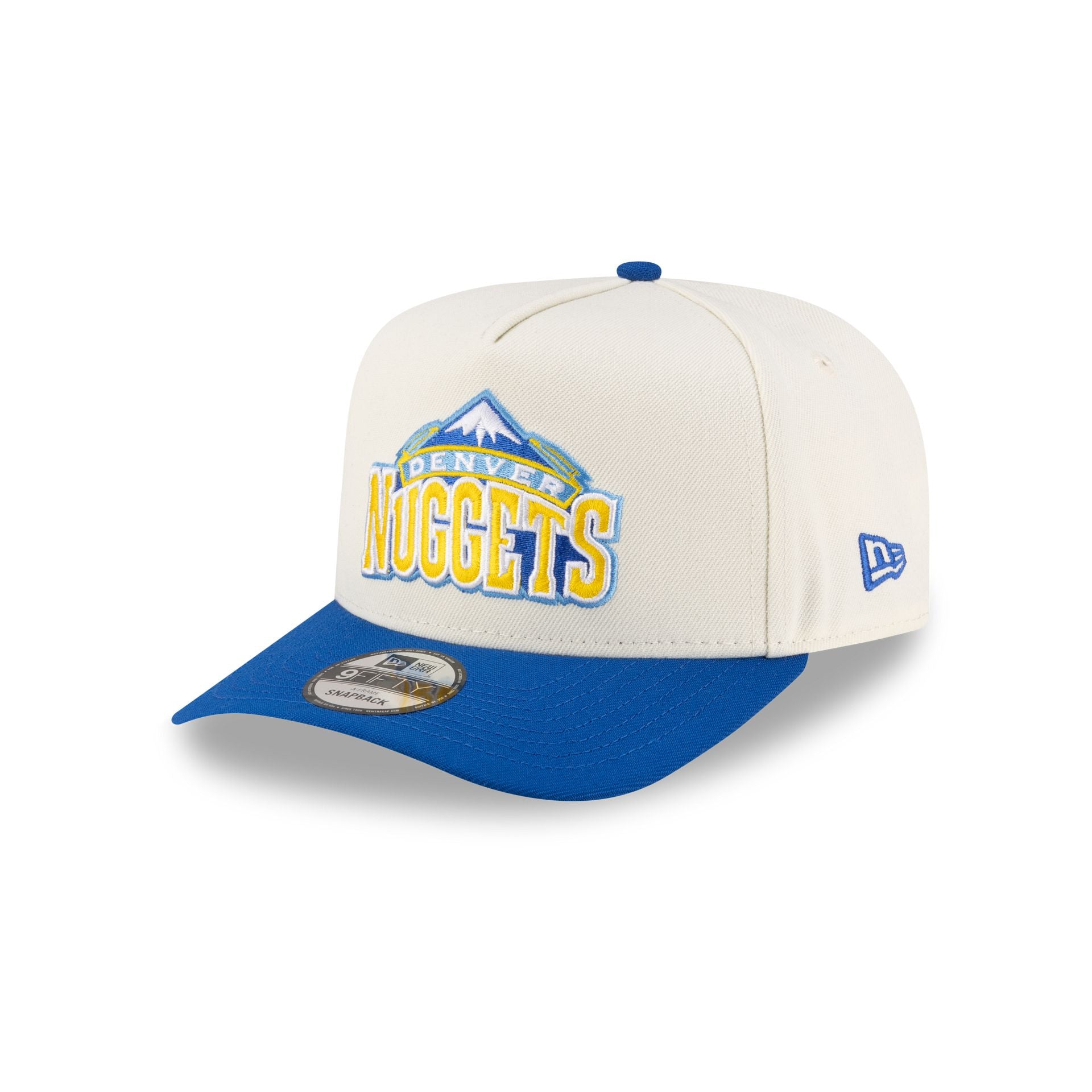 Denver Nuggets 2008-2018 Hardwood Classics Express Chrome White 9FIFTY A-Frame Snapback Hat