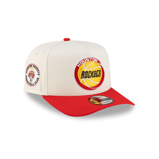 Houston Rockets 1972-1995 Hardwood Classics Express Chrome White 9FIFTY A-Frame Snapback Hat - New Era Cap