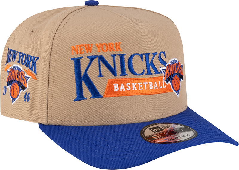 New York Knicks 1992-2011 Hardwood Classics Liner Camel 9FIFTY A-Frame Snapback Hat