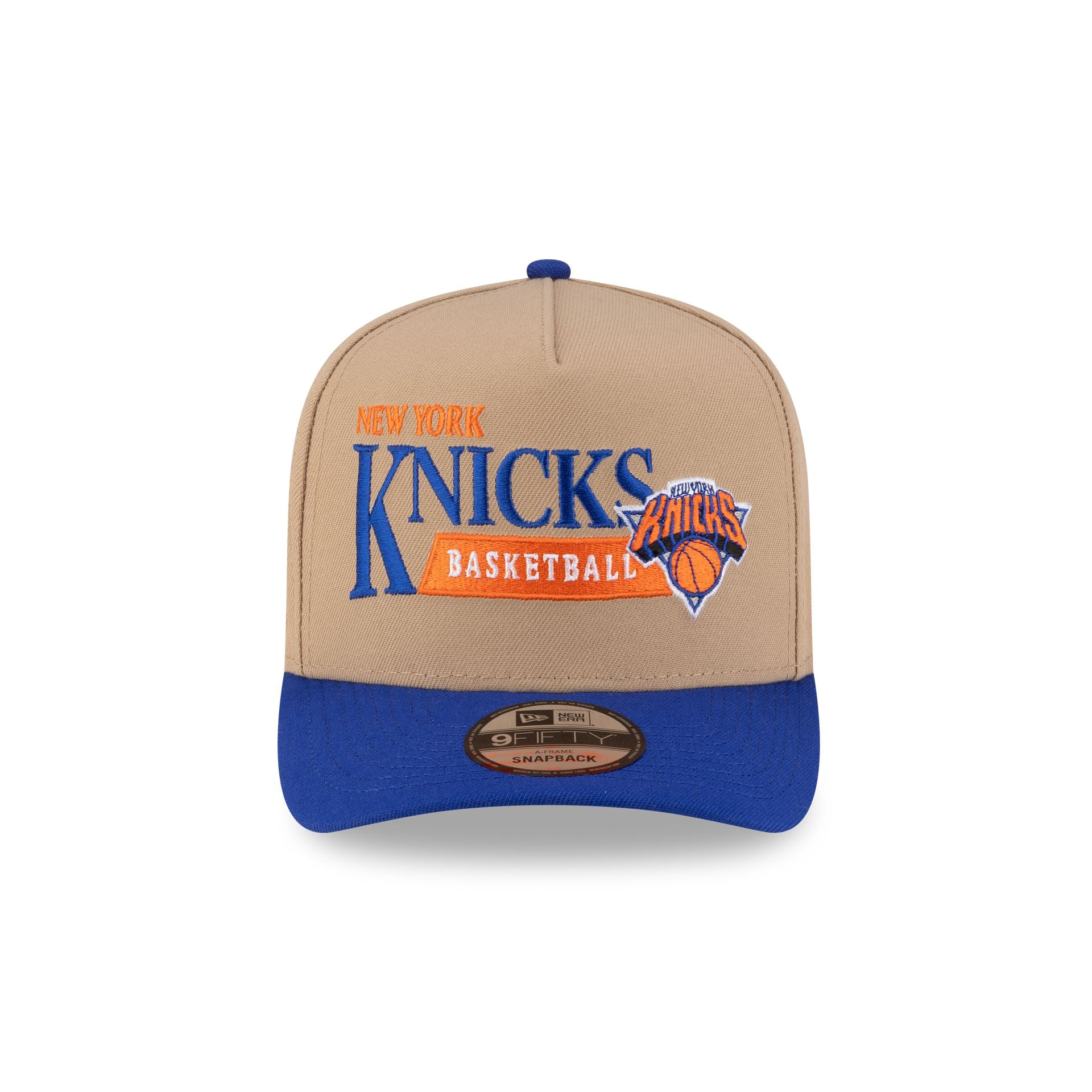 New York Knicks 1992-2011 Hardwood Classics Liner Camel 9FIFTY A-Frame Snapback Hat