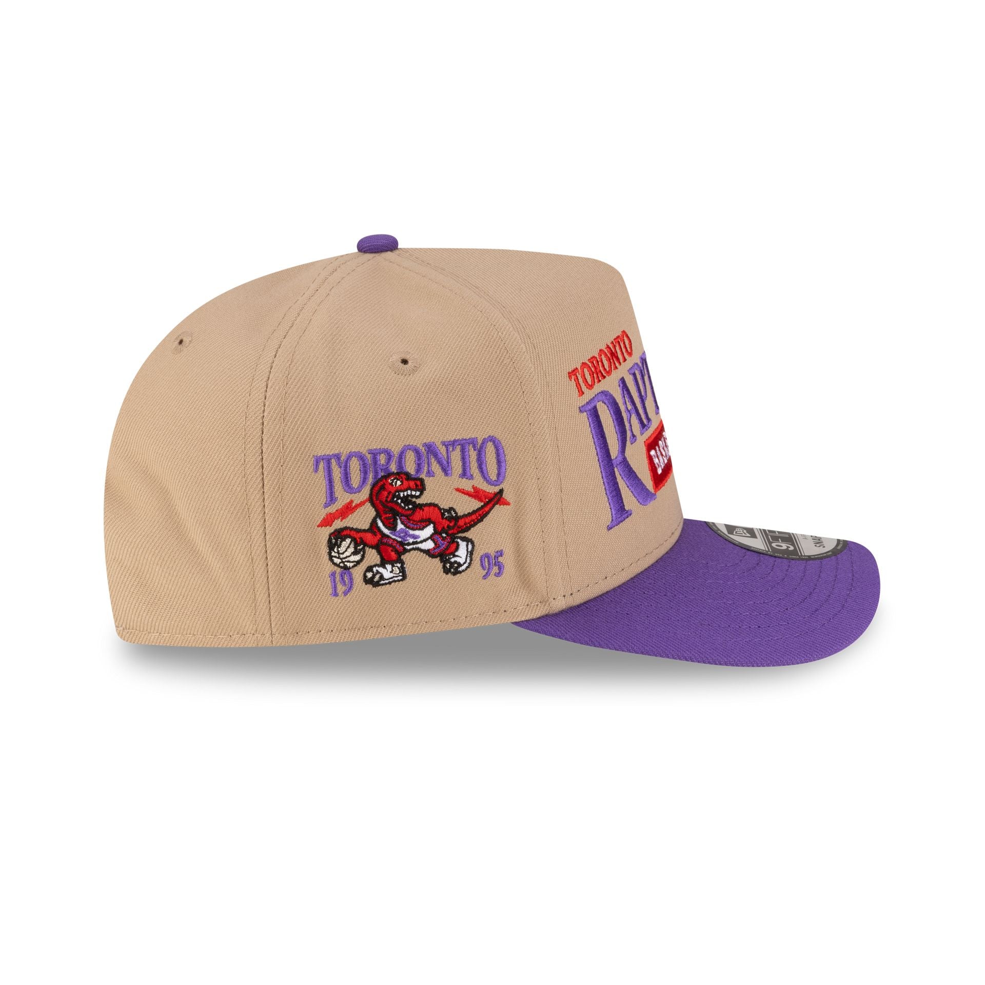 Toronto Raptors 1995-2008 Hardwood Classics Liner Camel 9FIFTY A-Frame Snapback Hat