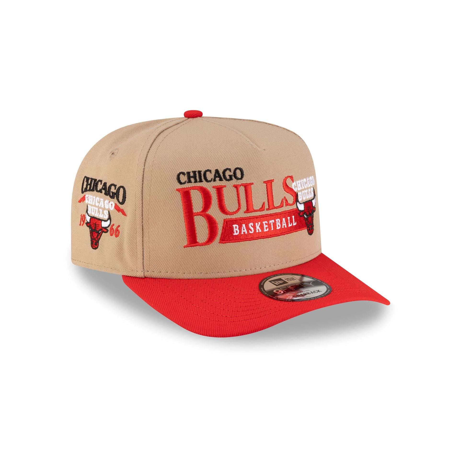 Chicago Bulls 1966-Present Hardwood Classics Liner Camel 9FIFTY A-Frame Snapback Hat