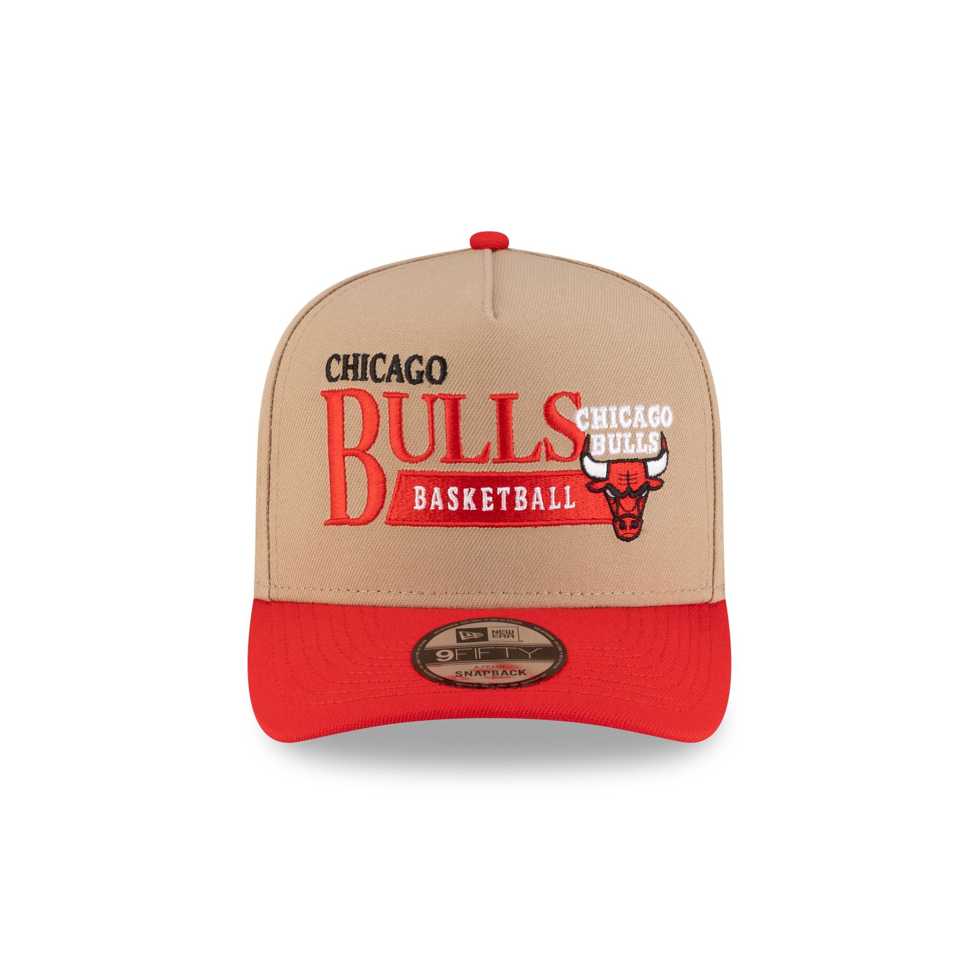 Chicago Bulls 1966-Present Hardwood Classics Liner Camel 9FIFTY A-Frame Snapback Hat