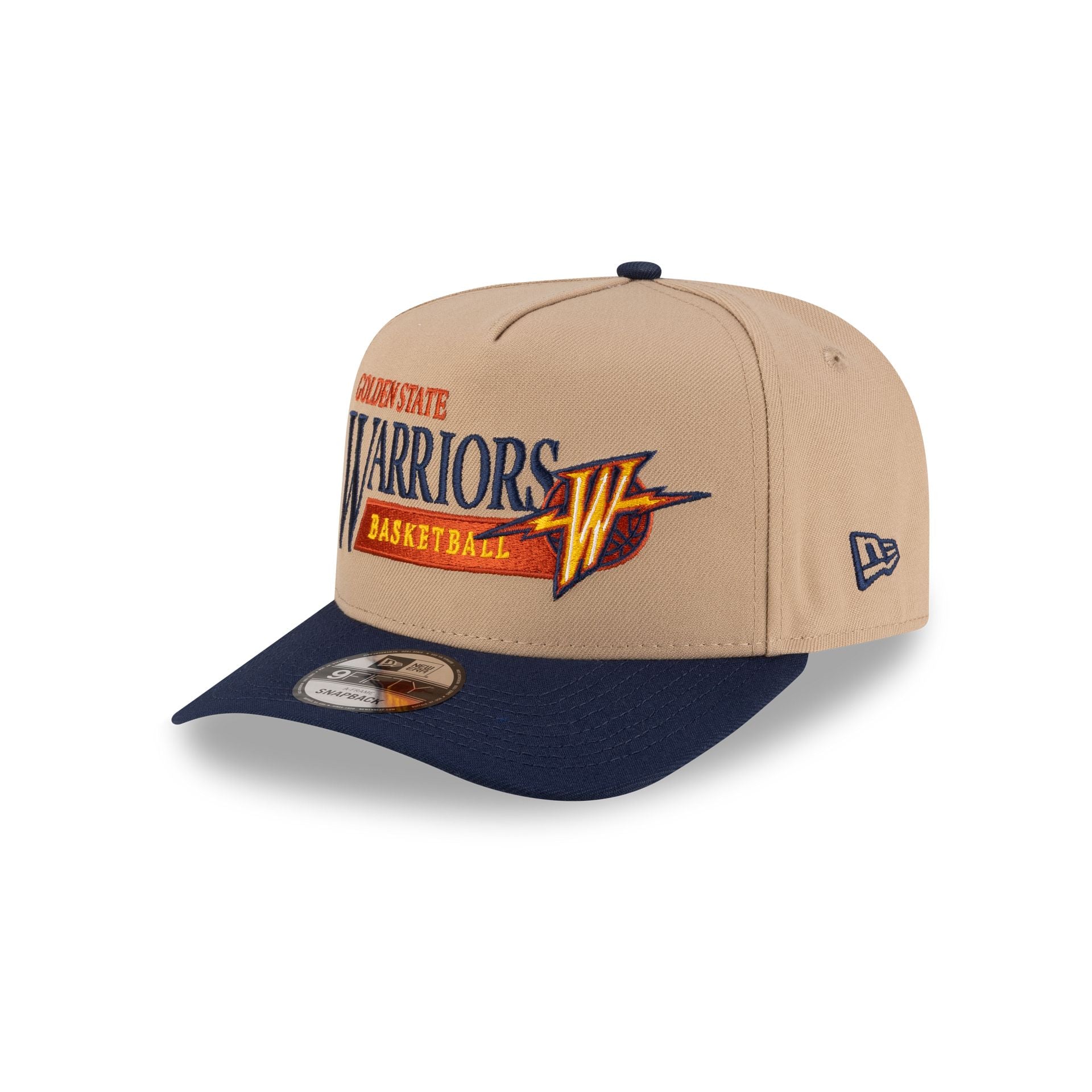 Golden State Warriors 1997-2010 Hardwood Classics Liner Camel 9FIFTY A-Frame Snapback Hat