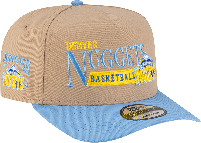 Denver Nuggets 2008-2018 Hardwood Classics Liner Camel 9FIFTY A-Frame Snapback Hat
