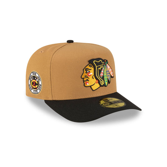 Just Caps Golden Pack Chicago Blackhawks 59FIFTY A-Frame Fitted Hat - New Era Cap