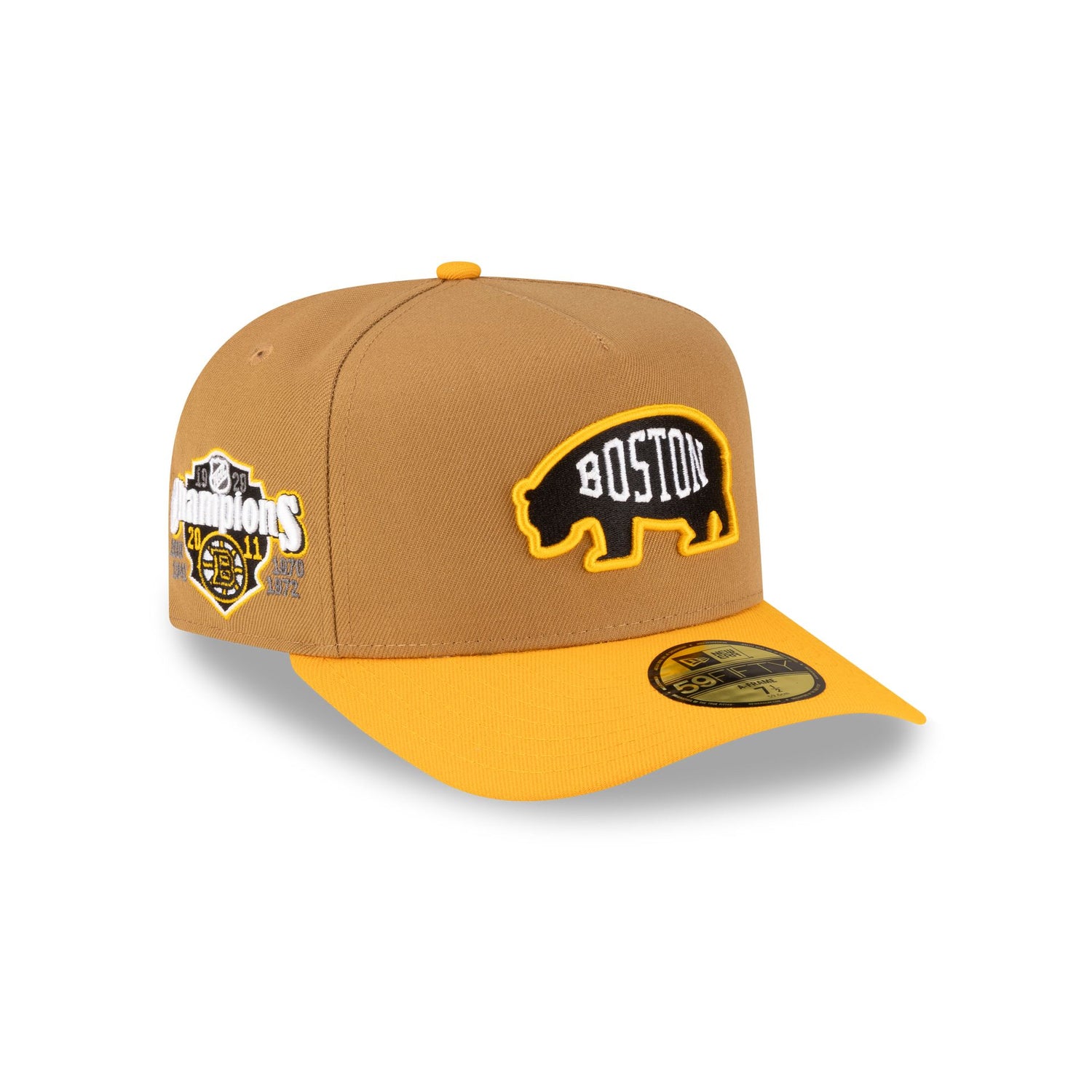 Just Caps Golden Pack Boston Bruins 59FIFTY A-Frame Fitted Hat