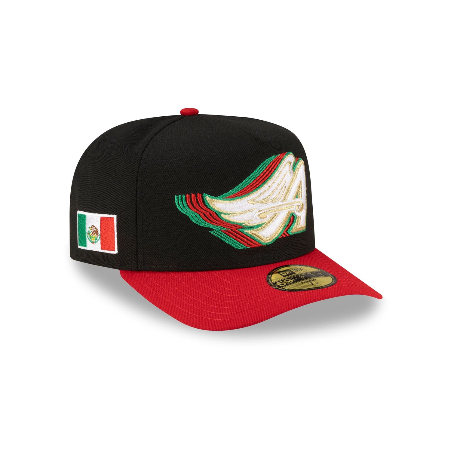 Just Caps Cinco de Mayo Los Angeles Angels 59FIFTY A-Frame Fitted Hat