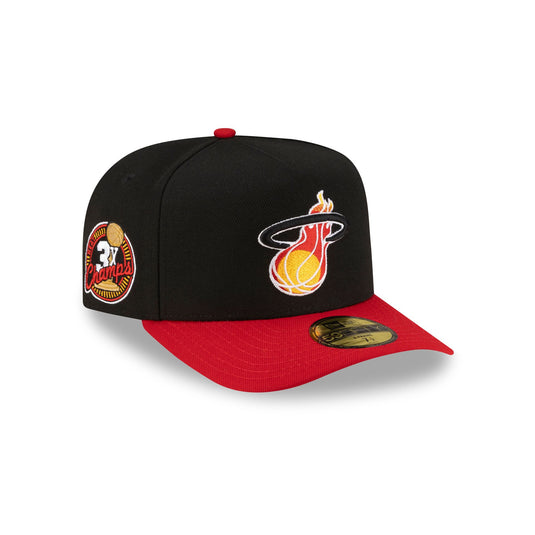 Just Caps Championship Classic Miami Heat 59FIFTY A-Frame Fitted Hat - New Era Cap