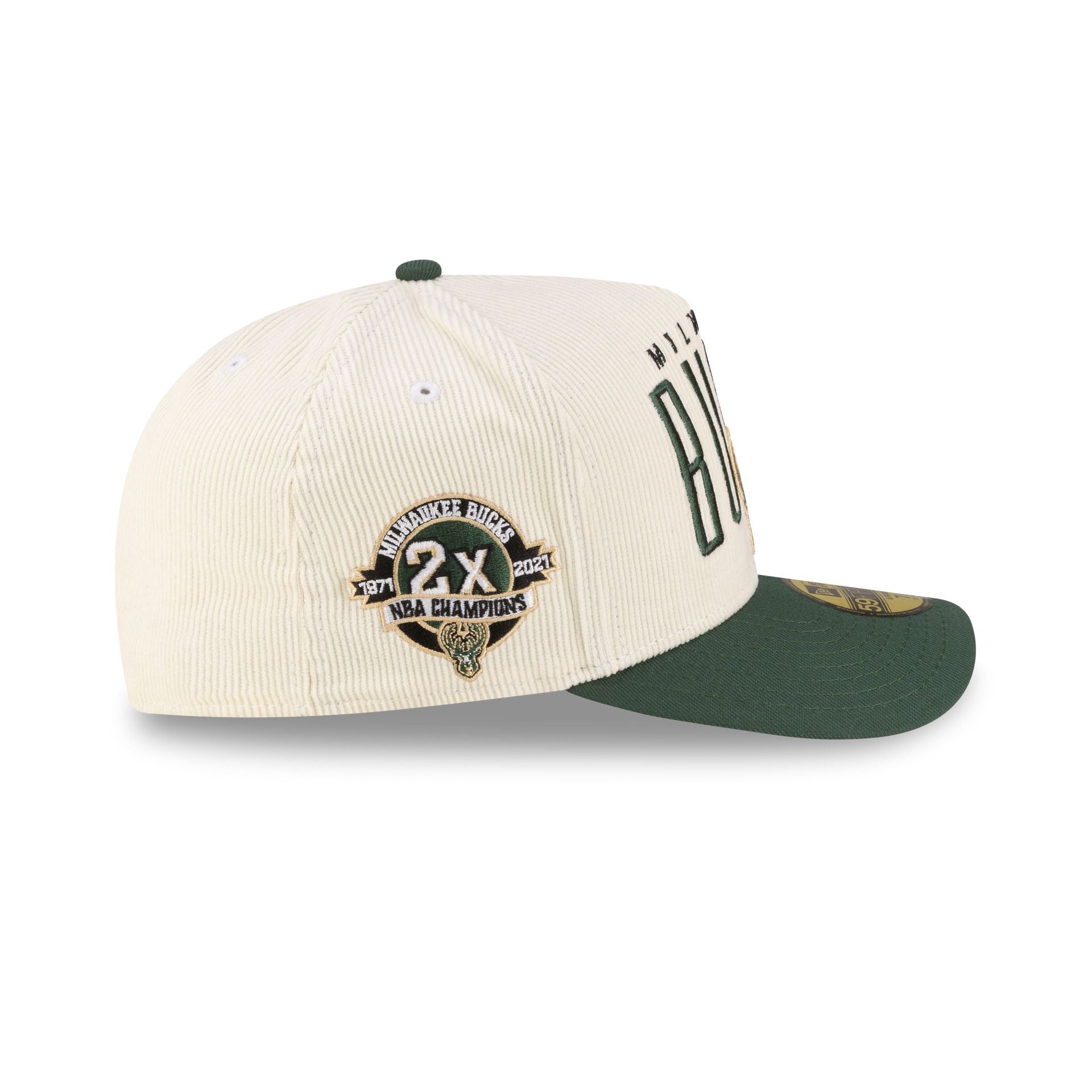 Just Caps Championship Classic Milwaukee Bucks 59FIFTY A-Frame Fitted Hat