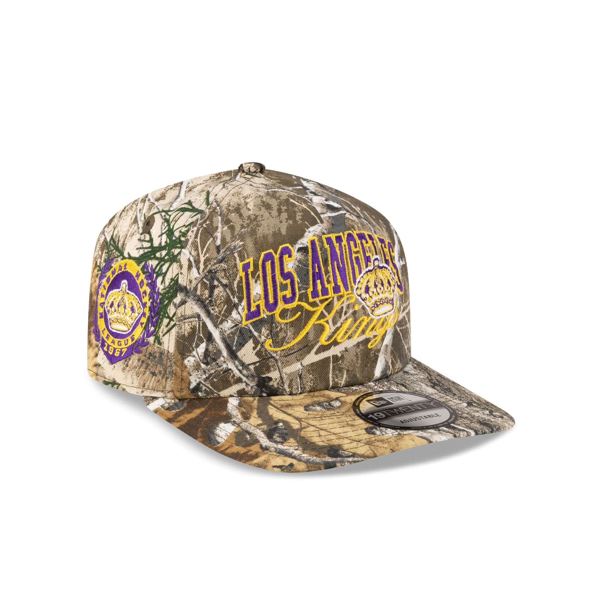 Los Angeles Kings Arch Script Realtree 19TWENTY Snapback Hat