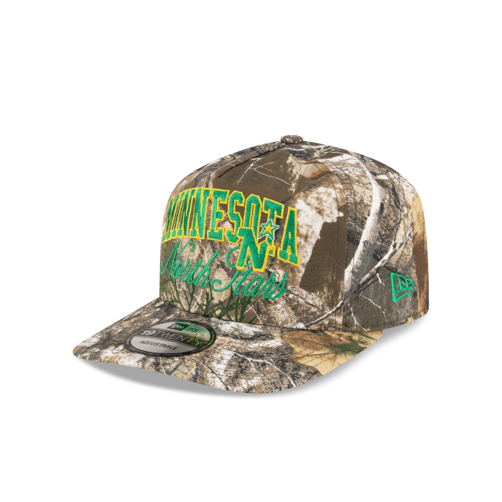 Minnesota North Stars Arch Script Realtree 19TWENTY Snapback Hat