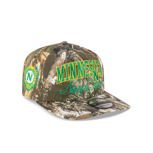 Minnesota North Stars Arch Script Realtree 19TWENTY Snapback Hat - New Era Cap