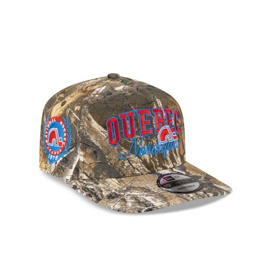 Quebec Nordiques Arch Script Realtree 19TWENTY Snapback Hat - New Era Cap