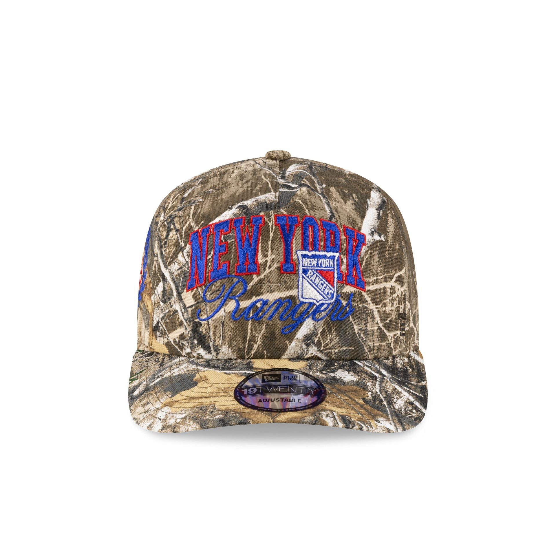 New York Rangers Arch Script Realtree 19TWENTY Snapback Hat