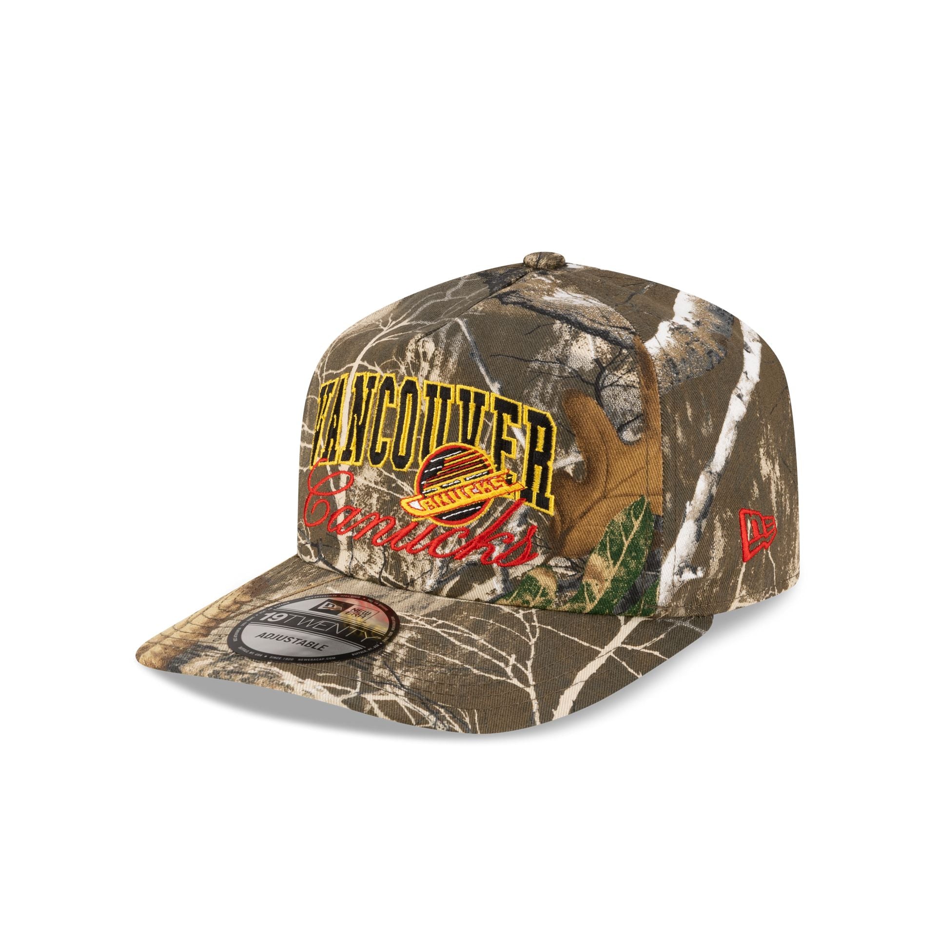 Vancouver Canucks Arch Script Realtree 19TWENTY Snapback Hat