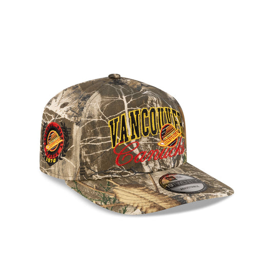 Vancouver Canucks Arch Script Realtree 19TWENTY Snapback Hat - New Era Cap