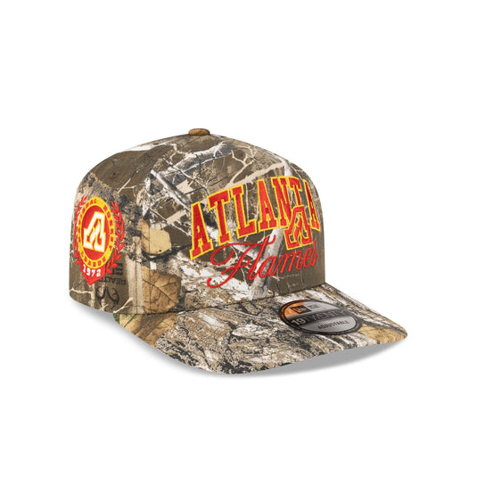 Atlanta Flames Arch Script Realtree 19TWENTY Snapback Hat - New Era Cap