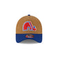 Quebec Nordiques Wheat Corduroy 9FORTY A-Frame Snapback Hat
