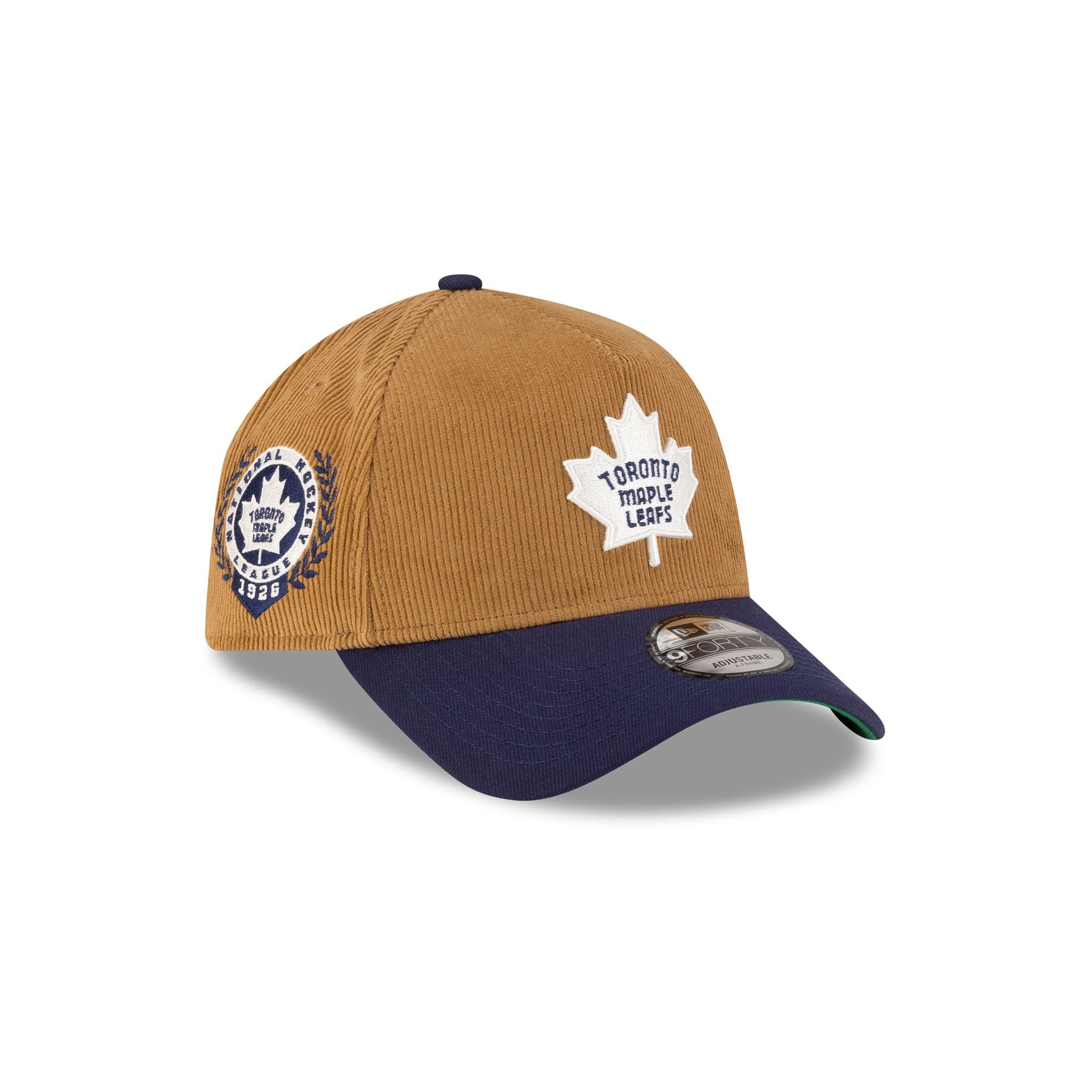 Toronto Maple Leafs Wheat Corduroy 9FORTY A-Frame Snapback Hat