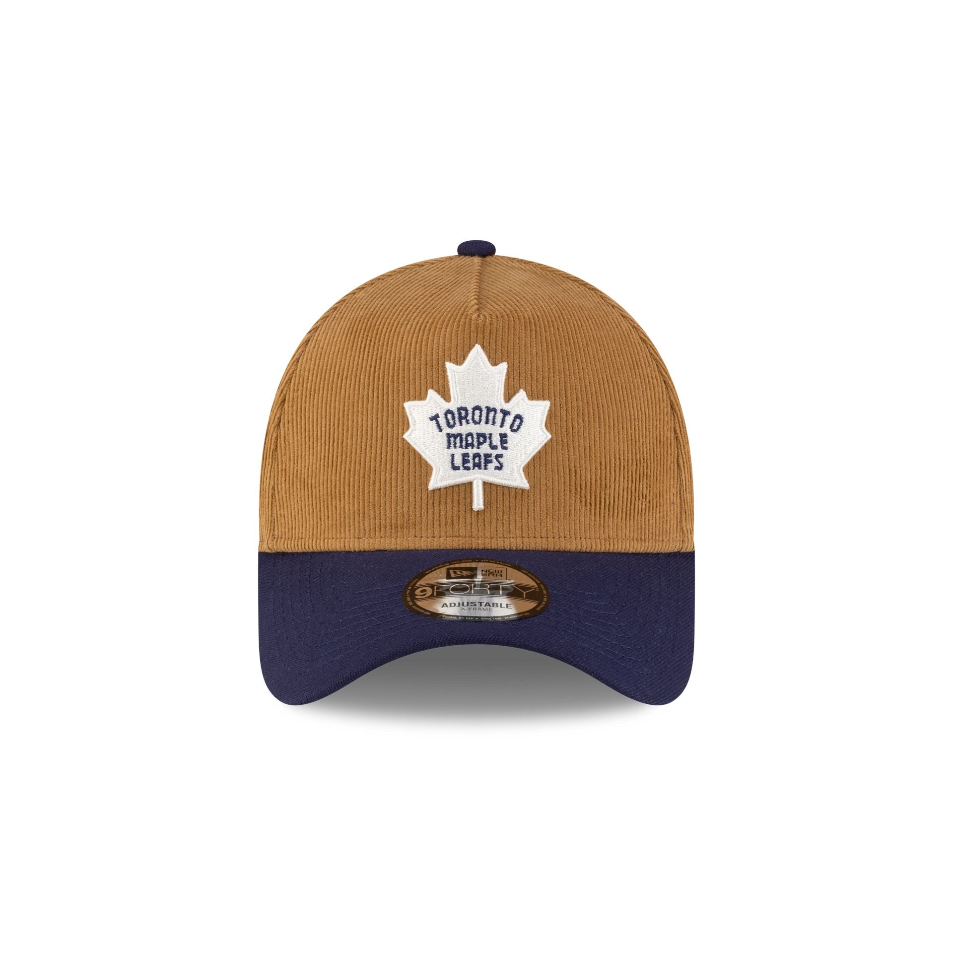 Toronto Maple Leafs Wheat Corduroy 9FORTY A-Frame Snapback Hat