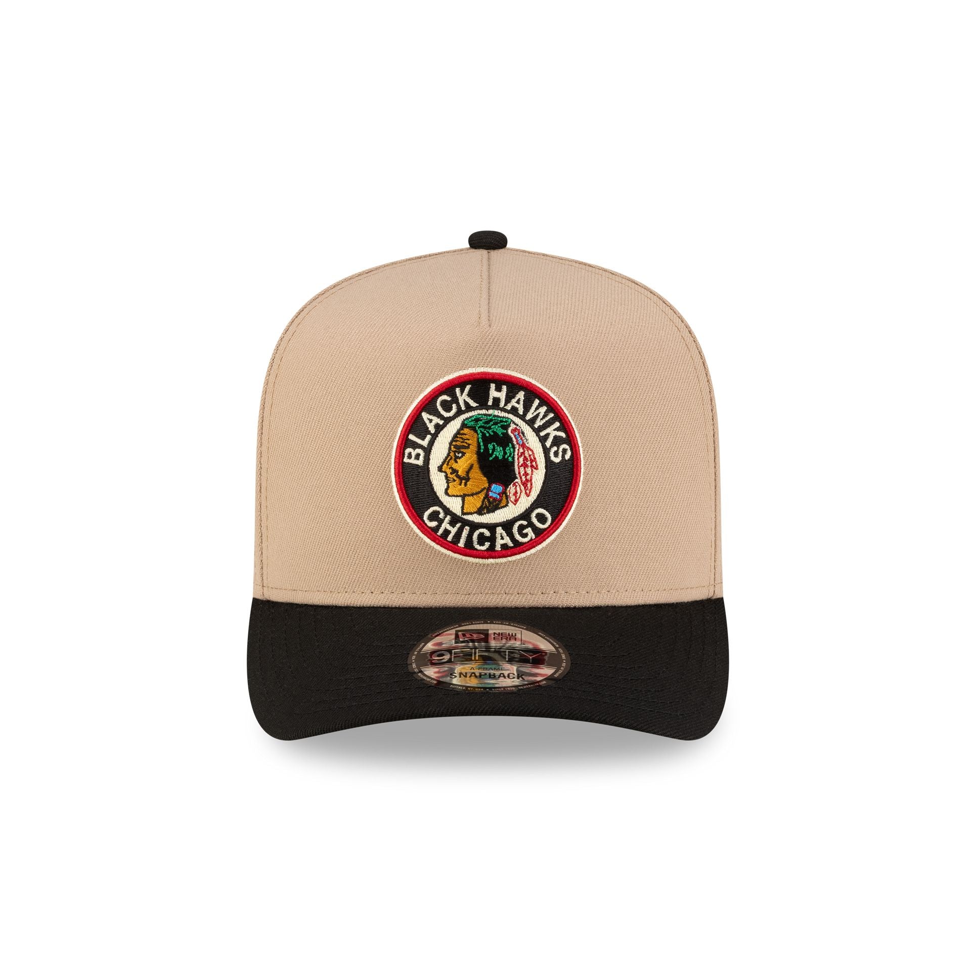 Chicago Blackhawks Camel 9FIFTY A-Frame Snapback Hat