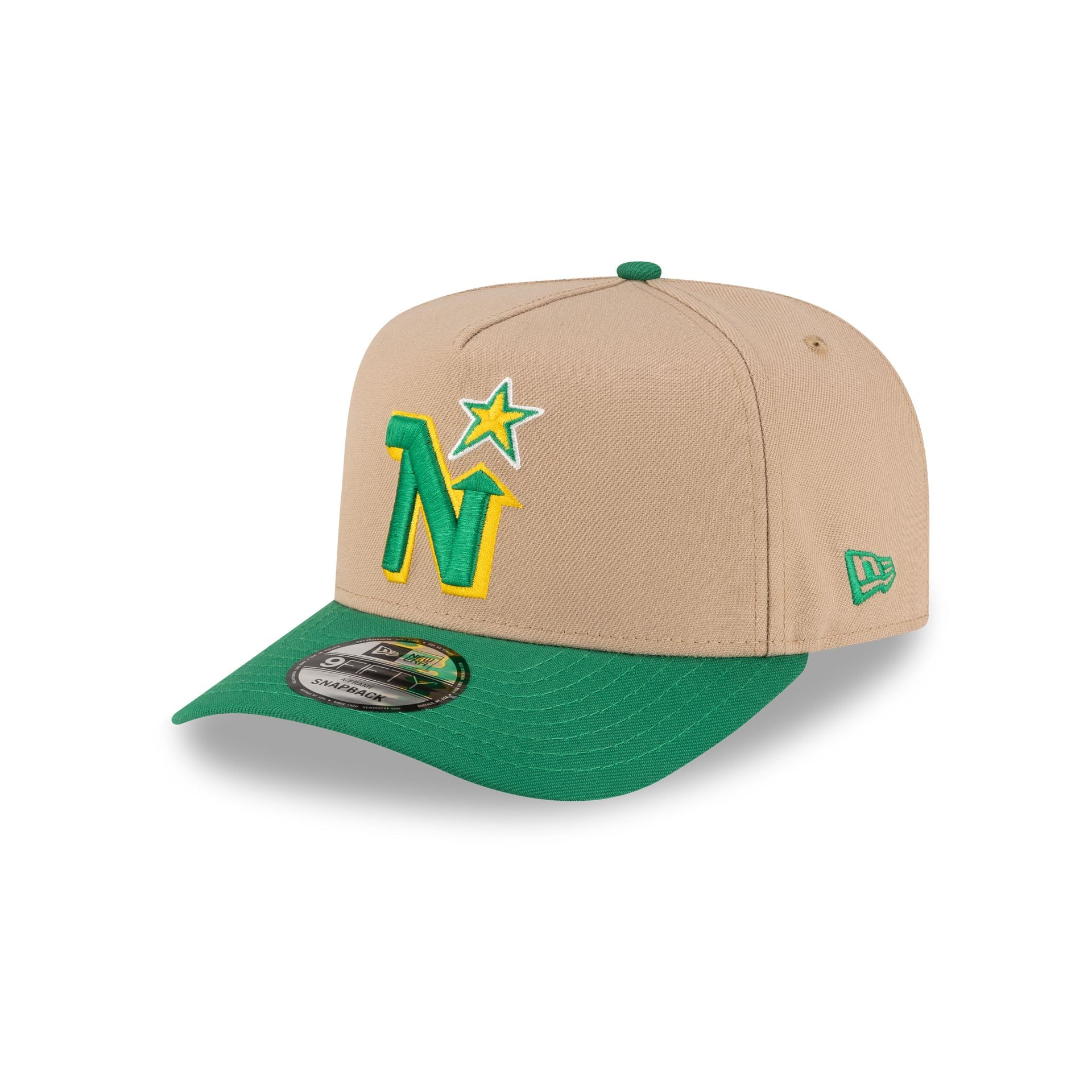 Minnesota North Stars Camel 9FIFTY A-Frame Snapback Hat