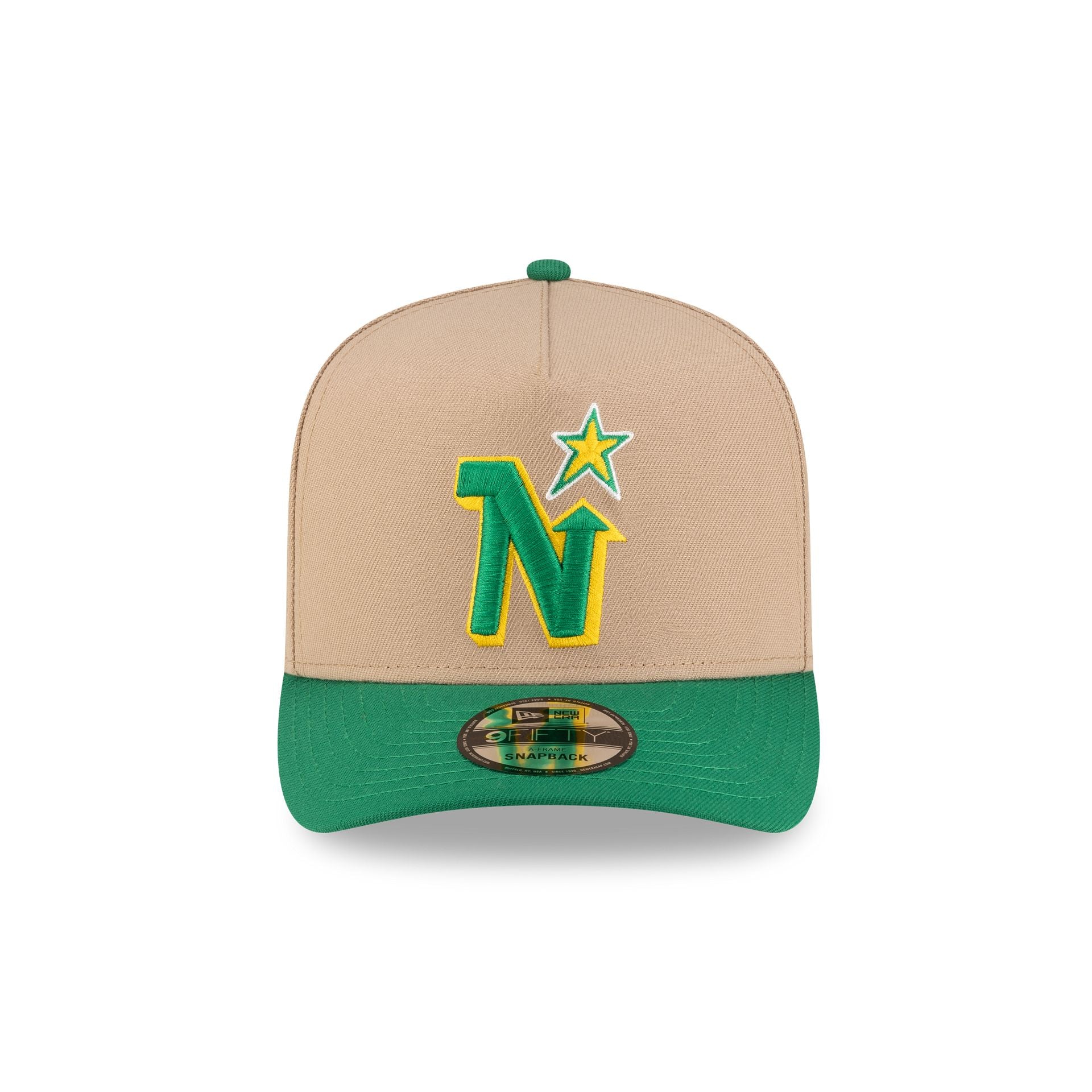 Minnesota North Stars Camel 9FIFTY A-Frame Snapback Hat