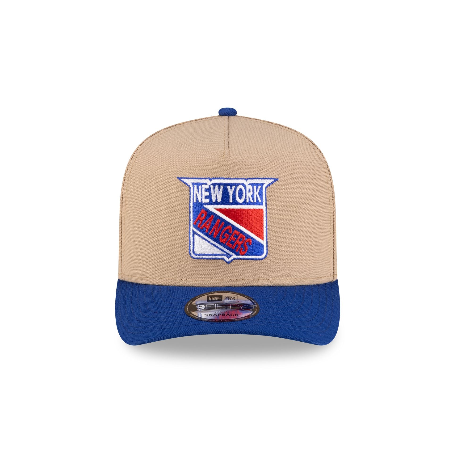 New York Rangers Camel 9FIFTY A-Frame Snapback Hat