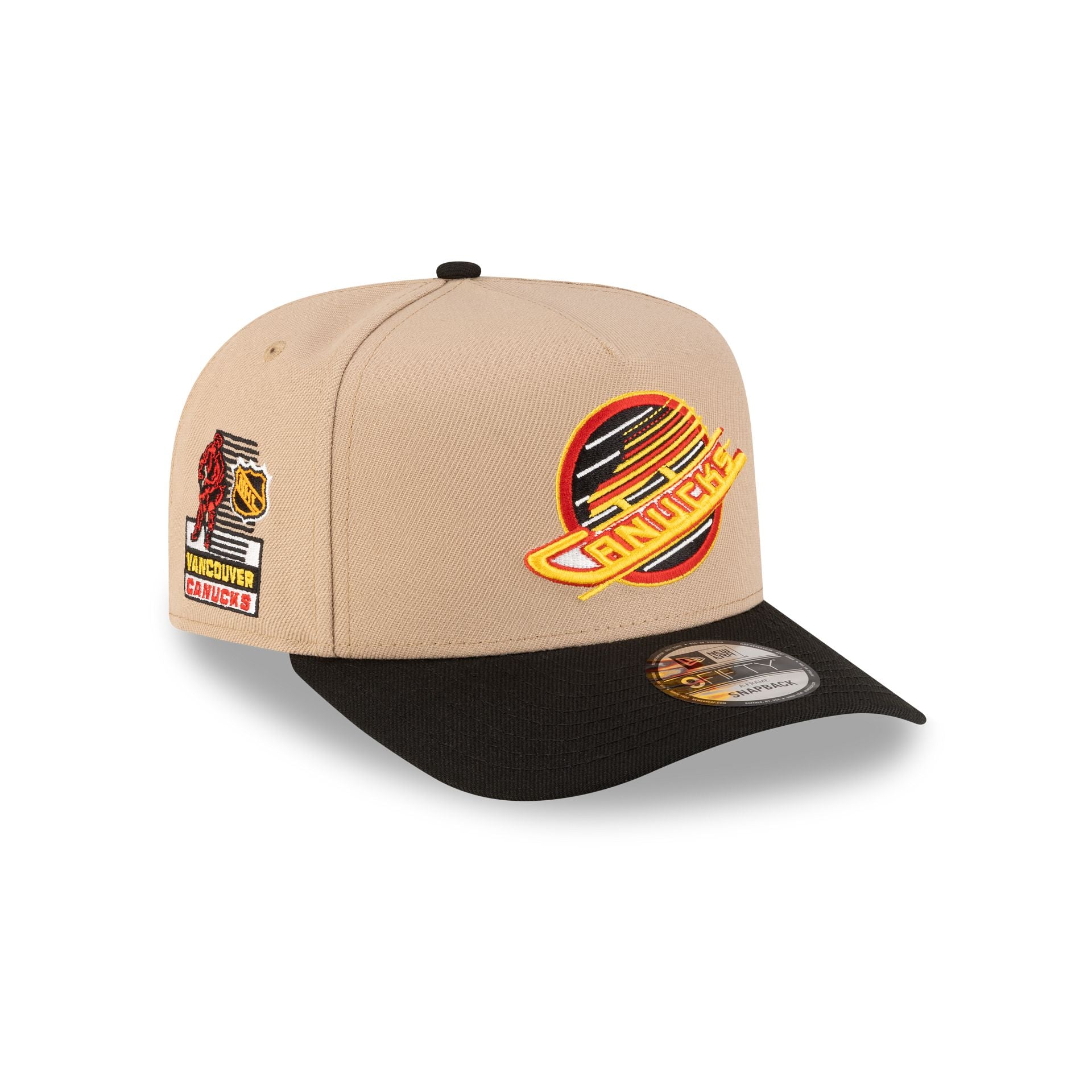 Vancouver Canucks Camel 9FIFTY A-Frame Snapback Hat
