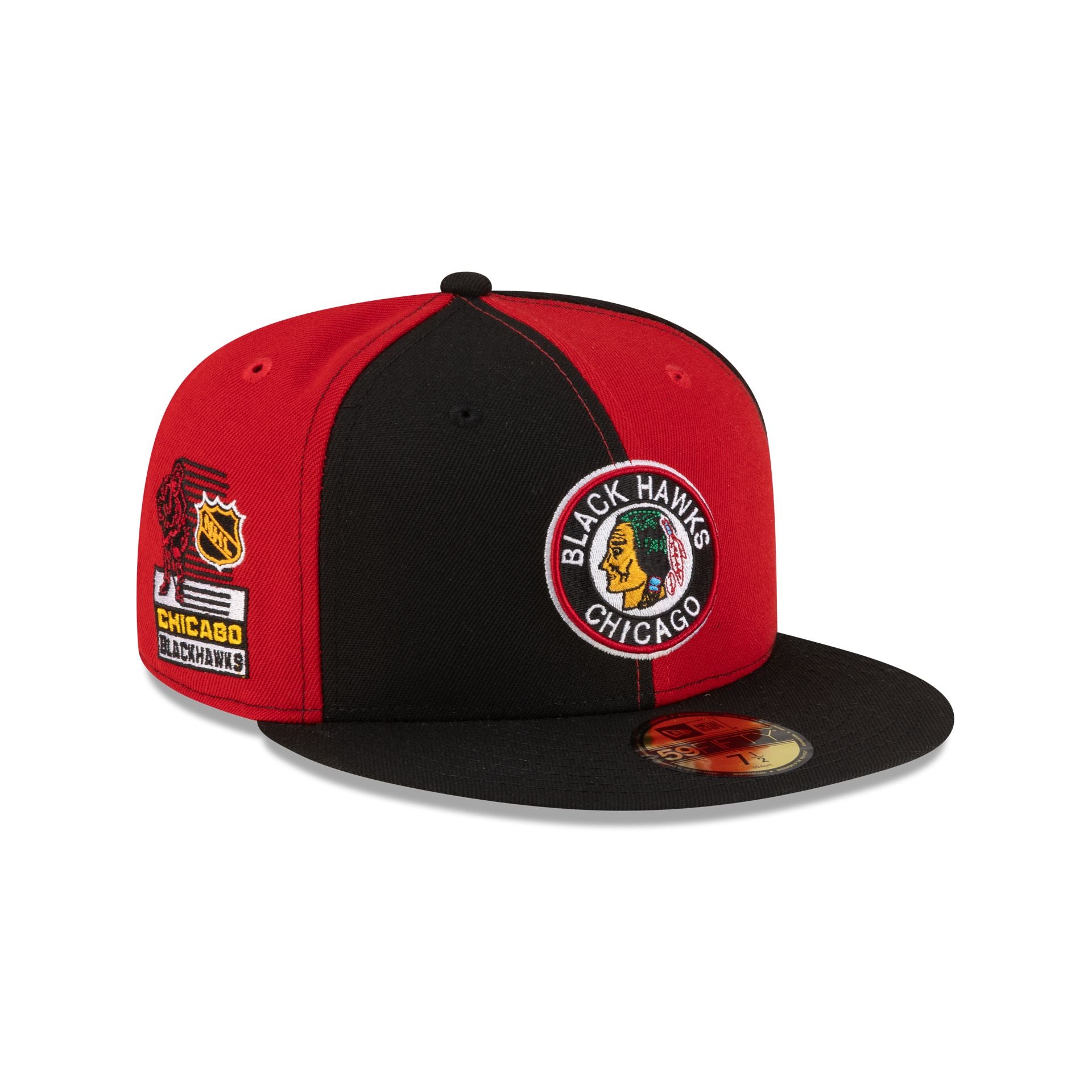 Chicago Blackhawks Pinwheel 59FIFTY Fitted Hat
